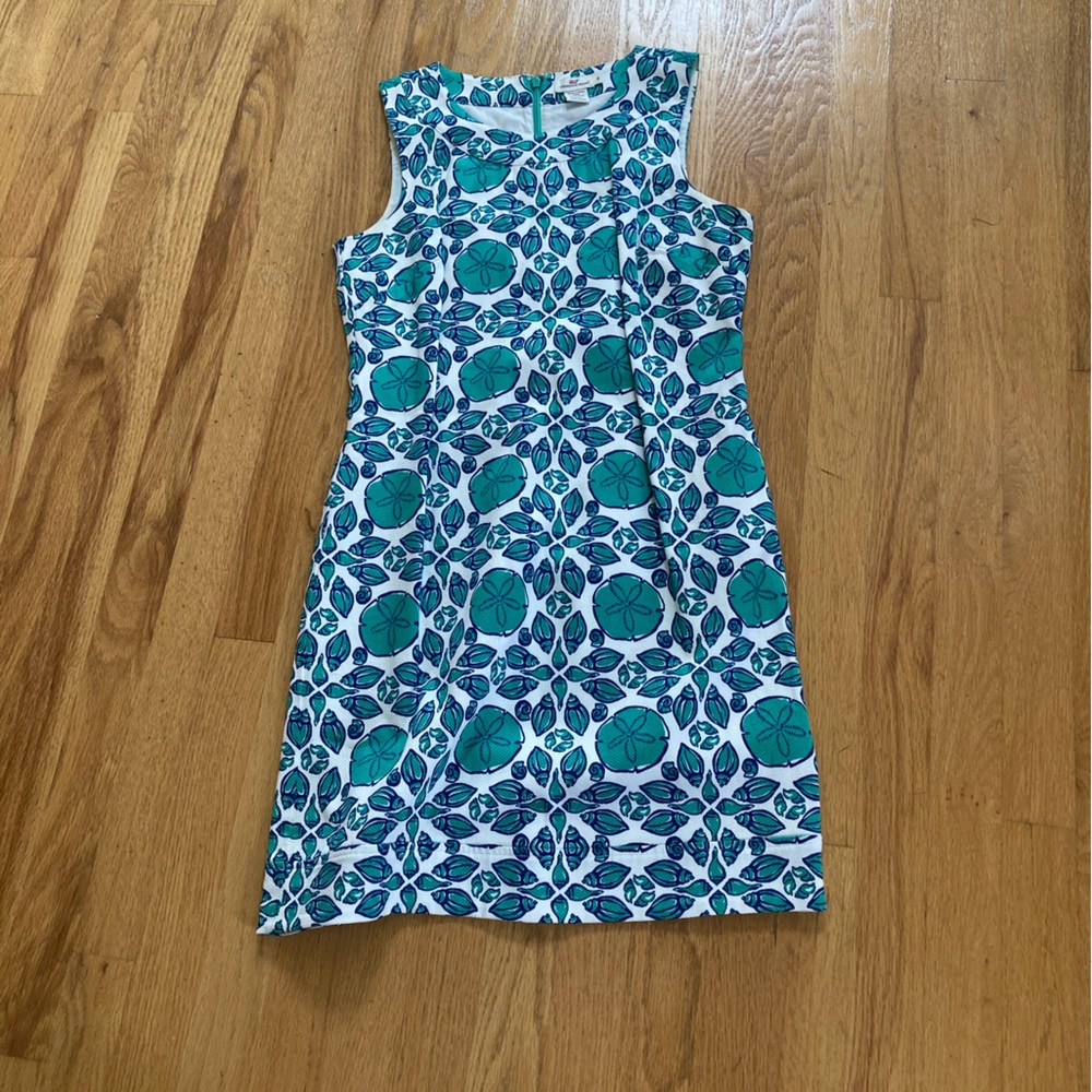 Vineyard Vines Blue and White Patterned Dress